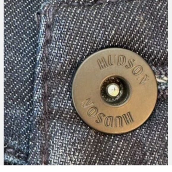 Hudson BYRON Size W32 L34 Straight Stretch Men's Jeans Dark Blue New - Picture 10 of 15